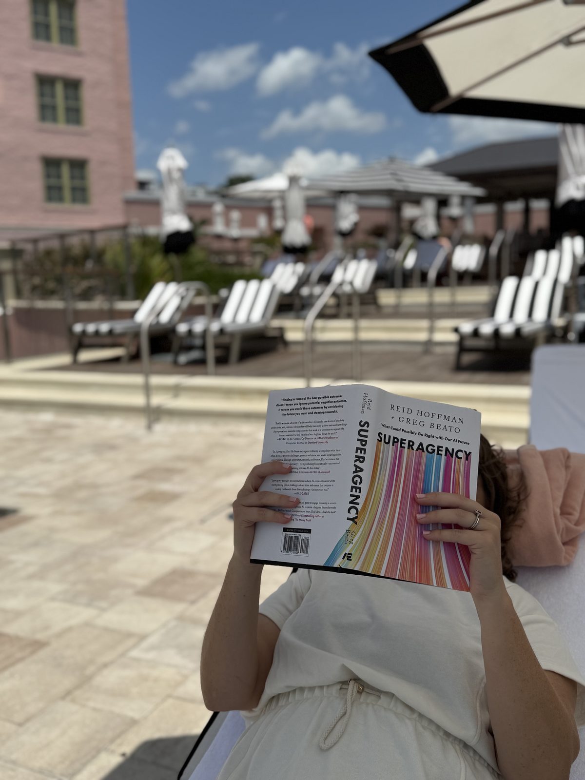 Reading poolside